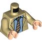 Torso Jacket, Medium Blue Shirt, Striped Tie Print, Tan Arms, Light Nougat Hands