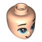 Minidoll Head Medium Blue Eyes, Open Mouth