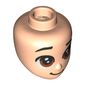 Minidoll Head Reddish Brown Eyes
