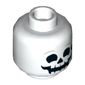 Minifig Head Douglas Elton / El Fuego, Skeleton, Smiling Face Print