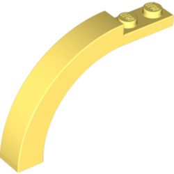 LEGO part  BRICK 1X1X3 1/3, W/ ARCH in Cool Yellow/ Bright Light Yellow