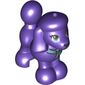 Animal, Dog, Poodle with Medium Blue Ribbon