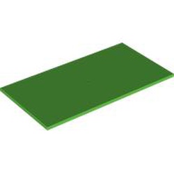 LEGO part 90498 FLAT TILE 8X16 in Bright Green