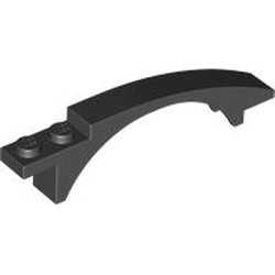 LEGO part Brick w/bow 1x8x1 2/3 in Black (6289822|50967)