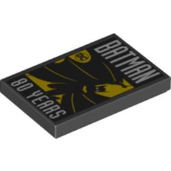 Tile 2 x 3 with Batman 80 years Print