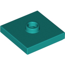 Plate Special 2 x 2 with Groove and Center Stud (Jumper)