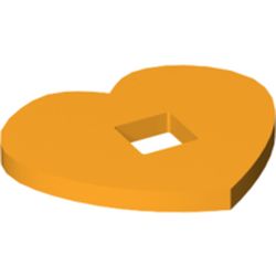 Felt Heart Large with Square Hole