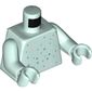 Torso Silver and Sand Blue Stars and Spots Print, Light Aqua Arms and Hands
