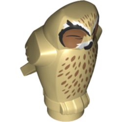LEGO part OWL, NO. 8 in Brick Yellow/ Tan