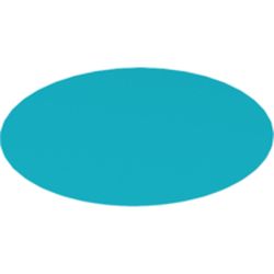 Duplo Carpet 4 x 4 Round with Medium Azure Top, Plush