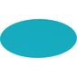 Duplo Carpet 4 x 4 Round with Medium Azure Top, Plush