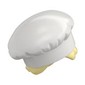 Hair and Hat, Chef, Bright Light Yellow Hair with Bun Pattern