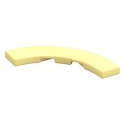 LEGO part 3477 TILE 4X4, W/ BOW, NO. 5 in Cool Yellow/ Bright Light Yellow