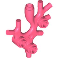 LEGO part  PLANT, W/ 3.2 SHAFT, NO. 2 in Vibrant Coral/ Coral