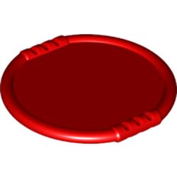 LEGO part 27372 Duplo Disk [Plain] in Bright Red/ Red