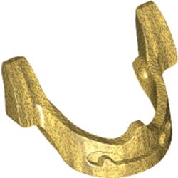 LEGO part VISOR, NO. 18 in Warm Gold (6292976|65033)
