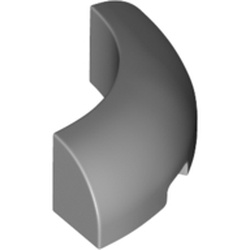 Brick Round Corner 3 x 3 x 1 with Bottom Cut Outs [No Studs] [1/4 Arch]