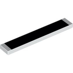 Tile 1 x 6 with Black print
