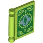Book Cover with Green Background and Green Troll Silhouette Print