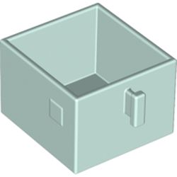 LEGO part DUPLO DRAWER in Aqua/ Light Aqua