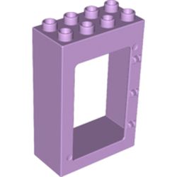 LEGO part DOOR FRAME, 2X4X5 in Lavender