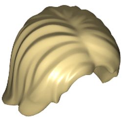 LEGO part MINI WIG NO. 8 in Brick Yellow/ Tan