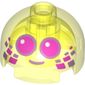 Brick Round 2 x 2 Dome Top, Hollow Stud with Large Purple Eyes and Squares Print