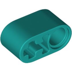 LEGO part 60483 Technic Beam 1 x 2 Thick with Pin Hole and Axle Hole in Bright Bluish Green/ Dark Turquoise