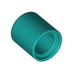 LEGO part 18654 Technic Pin Connector Round 1L  [Beam] in Bright Bluish Green/ Dark Turquoise