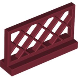 LEGO part 10003185 FENCE 1X4X2 in Dark Red