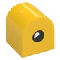 Duplo Brick 2 x 2 x 2 Curved Top with Eye with Teardrop Spot Print