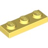 Bright Light Yellow Plate 1 x 3