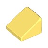 Bright Light Yellow Slope 30° 1 x 1 x 2/3 (Cheese Slope)
