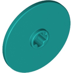 LEGO part 10002723 DISK Ø24 in Bright Bluish Green/ Dark Turquoise