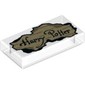 Tile 1 x 2 with Parchment Scrap with 'Harry Potter' Print