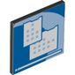 Road Sign Clip-on 2 x 2 Square with Computer Monitor Print [Thick Open O Clip]
