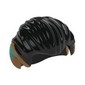 Hair Swept Back with Pointy Ears Medium Nougat, Dark Turquoise Tips Print