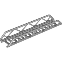 LEGO part LADDER 4X16 W. Ø3.2 SHAFT in Medium Stone Grey (6296838|65444)