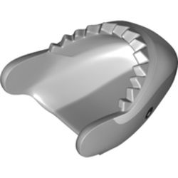 Animal Body Part, Shark Head with Light Bluish Grey Teeth and Sinew Print
