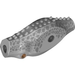 Animal Body Part, Dinosaur, Indominus Rex Body with Metallic Silver Spots Print