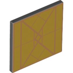 Road Sign Clip-on 2 x 2 Square With Gold Diamond print