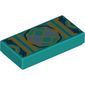 Tile 1 x 2 with Chinese Geometric Print