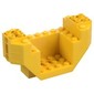 Wedge Brick Special 4 x 10 x 4 with 3 x 4 Recessed and Pin Holes- Plane Bottom
