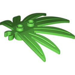 Plant, Leaves 6 x 5 Swordleaf with Clip  (thick open O clip)