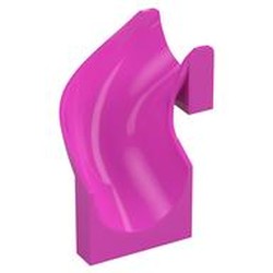 LEGO part  LEFT, SLIDE, 6X6X6 in Bright Purple/ Dark Pink