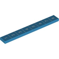 LEGO part FLAT TILE 1X8 NO. 73 in Dark Azure