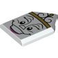 Tile Special 2 x 3 Pentagonal with Face Print (Madame de la Grande Bouche)