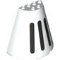 Cone Half 8 x 4 x 6 with 3 Black Lines/Stripes print