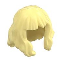 Hair Mid-Length, Wavy, Bangs