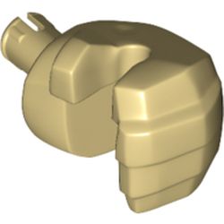 LEGO part 10127 GIANT NO. 1 LEFT HAND in Brick Yellow/ Tan
